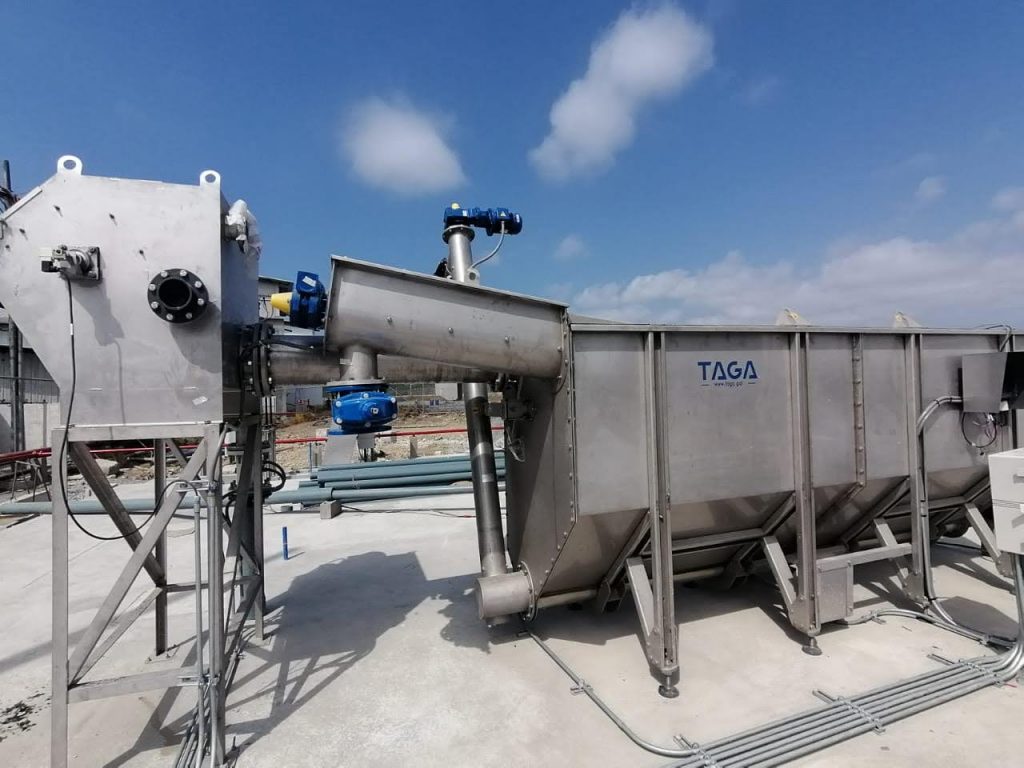 planta desarenado TAGA tecnología ambiental Gallega para el tratamiento de aguas residuales industria agroalimentaria